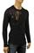 Mens Designer Clothes | VERSACE Men's Long Sleeve Fitted Shirt #159 View 1